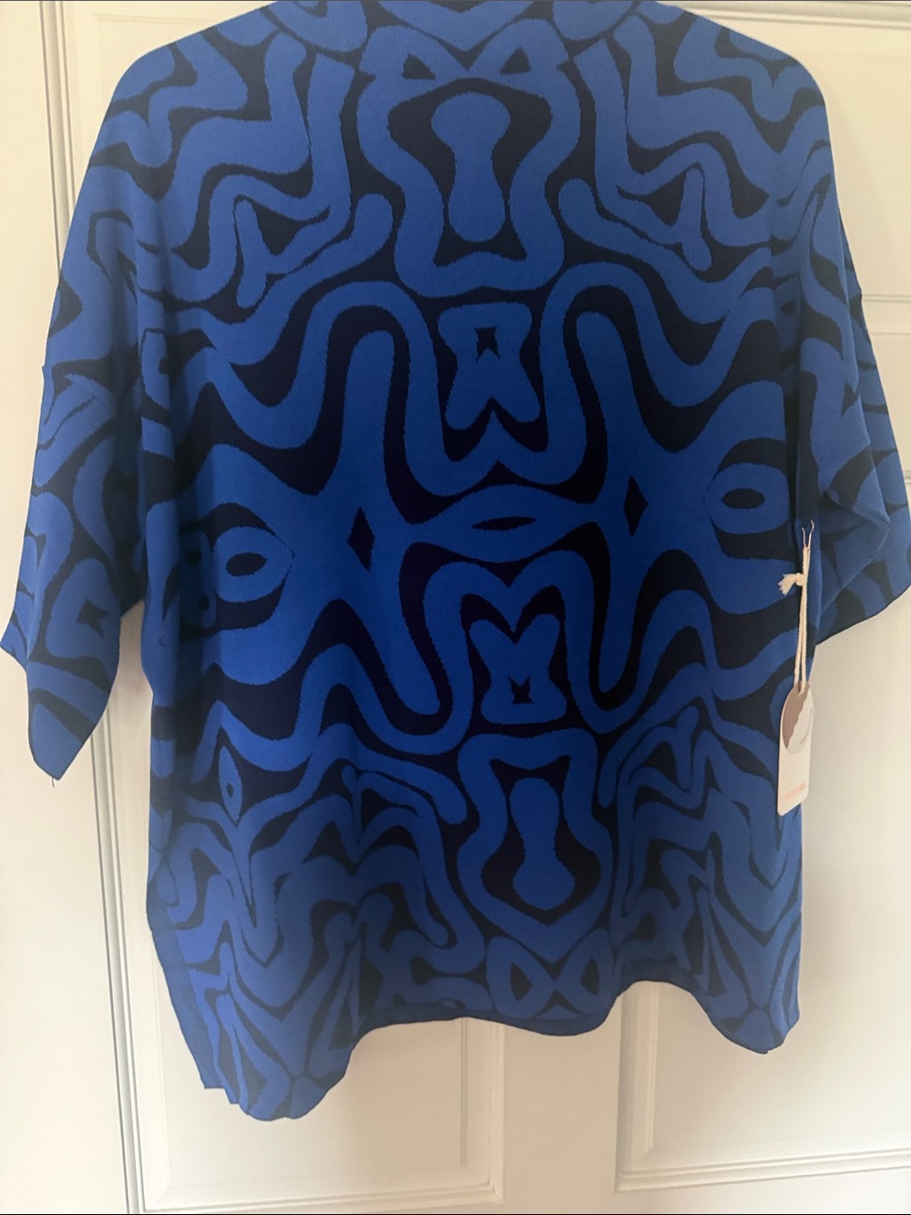 Womens Kerisma Blue Abstract Pattern Shirt/Tunic